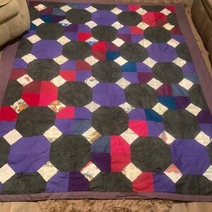 Vintage handmade Quilt Full/Queen size ESTATE FIND!